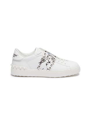 Main View - Click To Enlarge - VALENTINO GARAVANI - Valentino Garavani x UNDERCOVER 'Untitled' lovers print leather sneakers