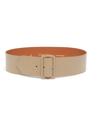 Main View - Click To Enlarge - MAISON BOINET - Wrapped buckle leather belt