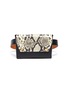 Main View - Click To Enlarge - MAISON BOINET - Python embossed leather pouch belt