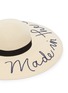 Detail View - Click To Enlarge - EUGENIA KIM - 'Bunny' slogan embellished straw hat