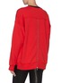 Back View - Click To Enlarge - ALEXANDER MCQUEEN - Floral embroidery colourblock back sweatshirt
