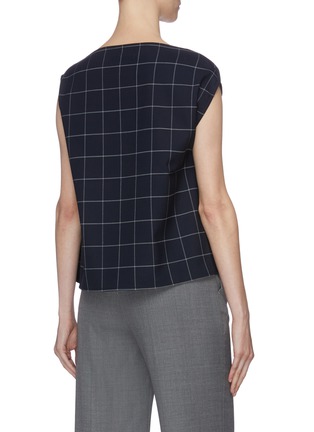 Back View - Click To Enlarge - THE R COLLECTIVE - 'Brooks' sleeveless check plaid top