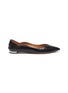 Main View - Click To Enlarge - AQUAZZURA - 'Zen' scalloped croc embossed leather step-in flats