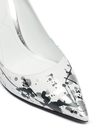 Detail View - Click To Enlarge - NICHOLAS KIRKWOOD - 'Miri' faux pearl splatter effect leather pumps
