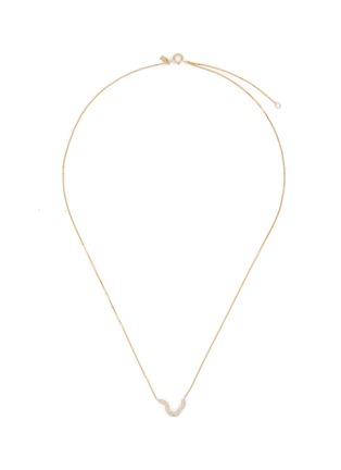 Main View - Click To Enlarge - SARAH & SEBASTIAN - 'Kintsugi' diamond 10k yellow gold pendant necklace