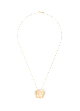 Main View - Click To Enlarge - SARAH & SEBASTIAN - 'Large Leaf' 10k yellow gold pendant necklace