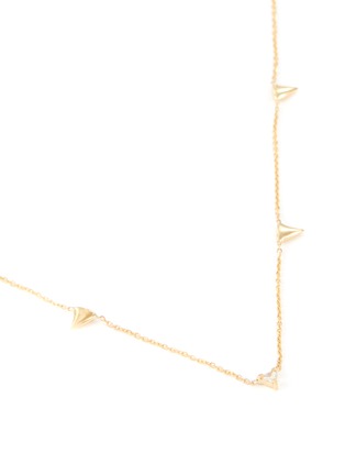 Detail View - Click To Enlarge - SARAH & SEBASTIAN - 'Multi Sepal' charm diamond 10k yellow gold necklace