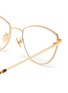 Detail View - Click To Enlarge - SPEKTRE - 'Elettra' metal cat eye optical glasses