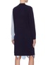 Back View - Click To Enlarge - PH5 - Colourblock panelled contrast pocket long cardigan