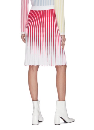 Back View - Click To Enlarge - PH5 - 'Thoms' gradient colourblock ribbed midi skirt