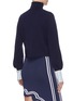 Back View - Click To Enlarge - PH5 - Contrast cuff bishop sleeve cropped turtleneck sweater