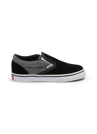 Main View - Click To Enlarge - VANS - 'Classic Slip-on' suede toddler skates