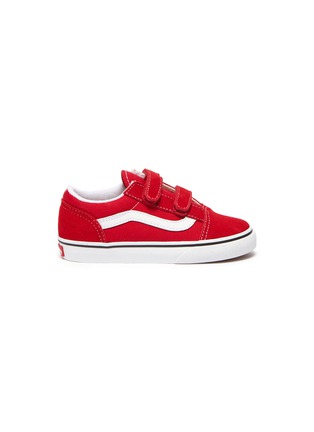 Main View - Click To Enlarge - VANS - 'Old Skool V' suede canvas toddler sneakers