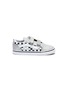 Main View - Click To Enlarge - VANS - 'Old School V' checkerboard glitter canvas toddler sneakers
