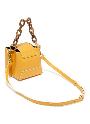 Detail View - Click To Enlarge - YUZEFI - 'Daria' colourblock leather bucket bag