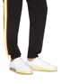 Figure View - Click To Enlarge - MSGM - 'Floating' logo print leather sneakers