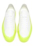 Detail View - Click To Enlarge - MSGM - 'Floating' neon sole leather sneakers