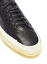 Detail View - Click To Enlarge - MSGM - 'Floating' logo print leather sneakers