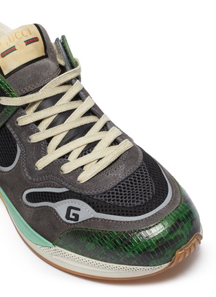 Detail View - Click To Enlarge - GUCCI - 'Ultrapace' patchwork sneakers