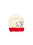 Main View - Click To Enlarge - GUCCI - 'Gucci Lamb' textured patch heart intarsia wool beanie