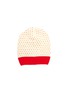 Figure View - Click To Enlarge - GUCCI - 'Gucci Lamb' textured patch heart intarsia wool beanie