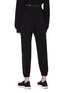 Back View - Click To Enlarge - VICTORIA BECKHAM - x Reebok logo jacquard waistband embroidered jogging pants