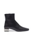 Main View - Click To Enlarge - BALENCIAGA - Typo' metal heel ankle boots