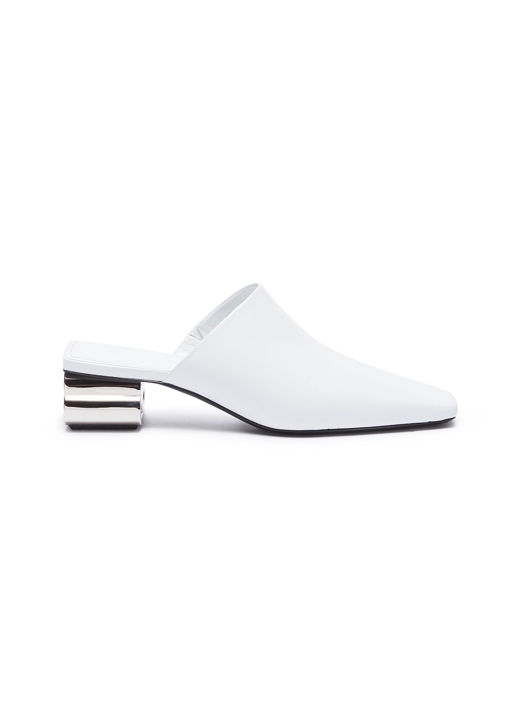 Typo metal heel mule pumps by Balenciaga | Coshio Online Shop