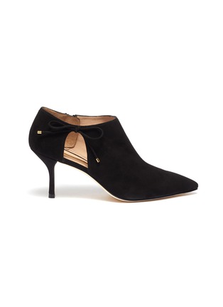 Main View - Click To Enlarge - STUART WEITZMAN - 'Avita' cutout suede ankle boots