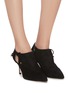 Figure View - Click To Enlarge - STUART WEITZMAN - 'Avita' cutout suede ankle boots