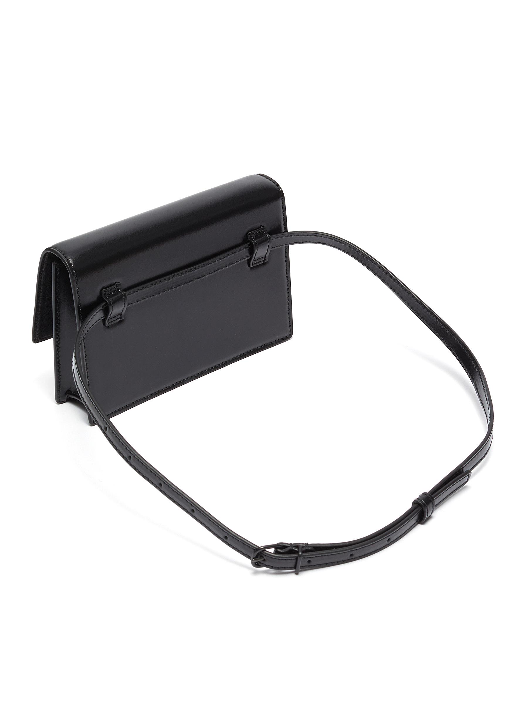 BALENCIAGA 'Sharp XS' logo appliqué leather bum bag