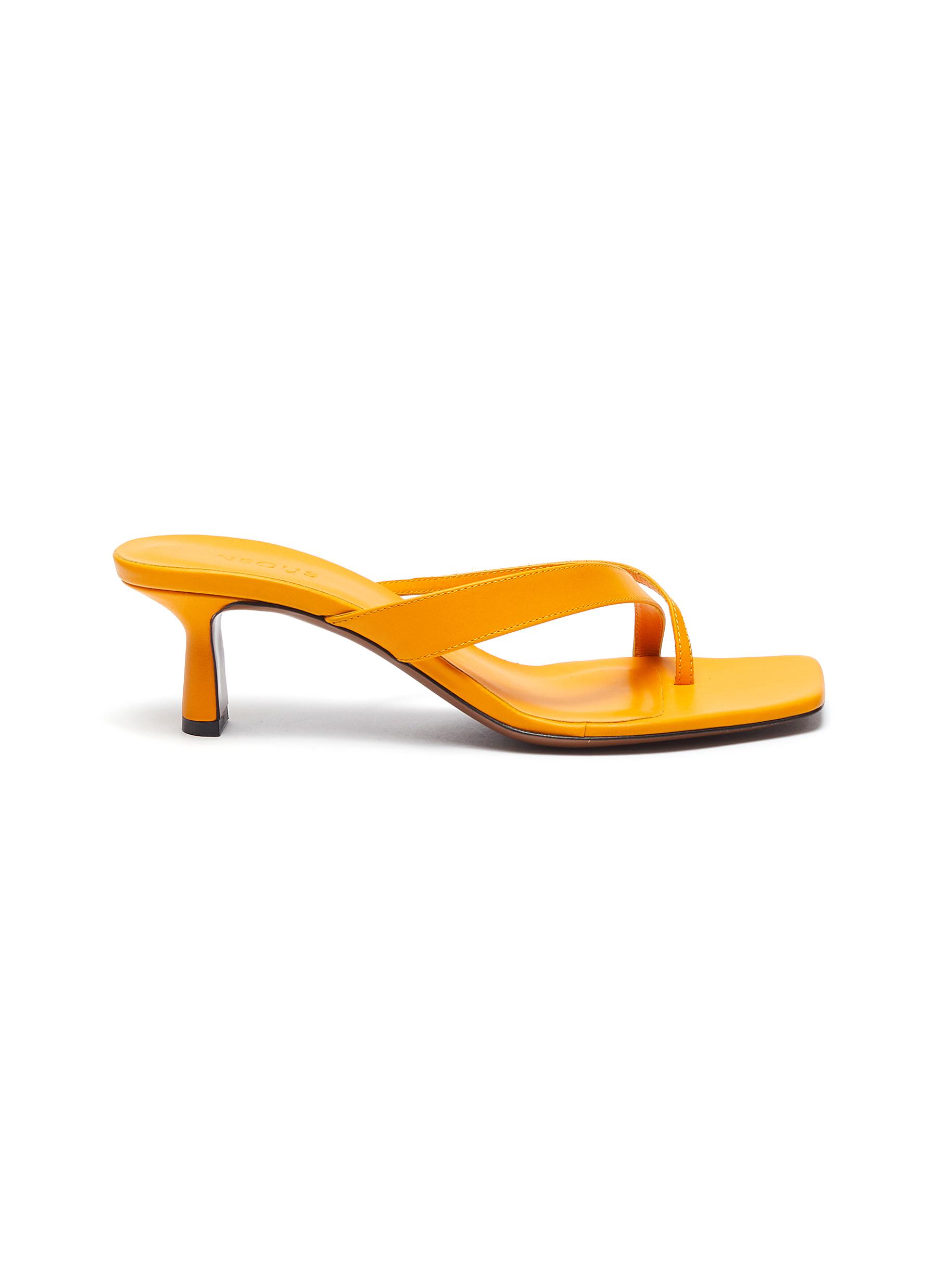 Buy Florae thong leather sandals by Neous Online | Shoe Trove