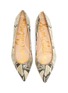 Detail View - Click To Enlarge - SAM EDELMAN - 'Sally' snake embossed leather skimmer flats