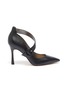 Main View - Click To Enlarge - SAM EDELMAN - 'Hinda' cross strap buckle leather pumps