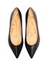 Detail View - Click To Enlarge - SAM EDELMAN - 'Sally' suede panel leather skimmer flats