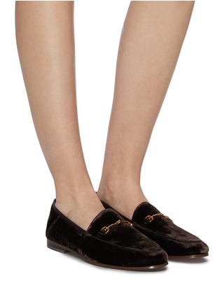 Figure View - Click To Enlarge - SAM EDELMAN - 'Loraine' horsebit suede step-in loafers
