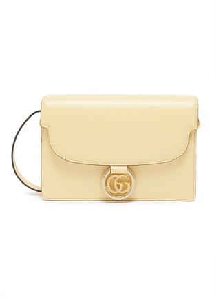 Main View - Click To Enlarge - GUCCI - GG logo small leather shoulder bag
