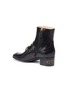  - GUCCI - Chain clasp leather ankle boots