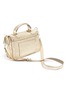 Detail View - Click To Enlarge - PROENZA SCHOULER - 'PS1' tiny crinkled metallic leather satchel