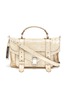 Main View - Click To Enlarge - PROENZA SCHOULER - 'PS1' tiny crinkled metallic leather satchel