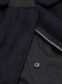 Detail View - Click To Enlarge - SACAI - Detachable colourblock bustier shirt dress