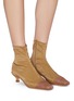 Figure View - Click To Enlarge - BY FAR - 'Karl' contrast toe cap ankle boots