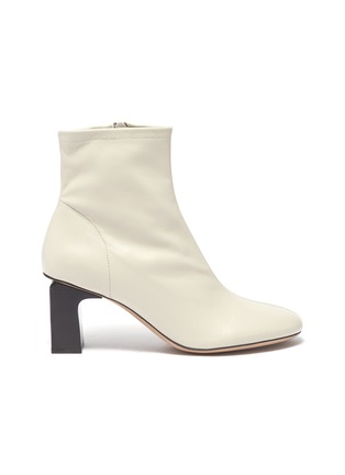 Main View - Click To Enlarge - BY FAR - 'Vasi' block heel leather ankle boots