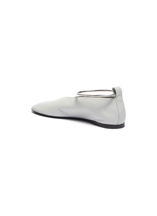  - JIL SANDER - Ankle cuff leather ballet flats
