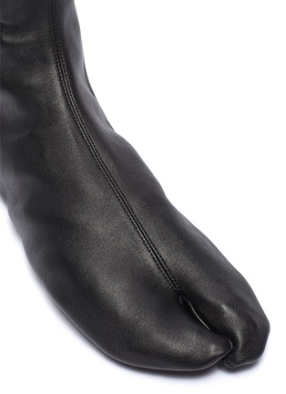 Detail View - Click To Enlarge - JIL SANDER - 'Tabi' leather flat ankle sock boots