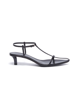 Main View - Click To Enlarge - JIL SANDER - Strappy leather sandals