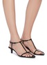 Figure View - Click To Enlarge - JIL SANDER - Strappy leather sandals