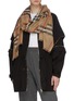 Figure View - Click To Enlarge - BURBERRY - Giant check wool-mulberry silk scarf