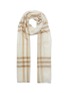Main View - Click To Enlarge - BURBERRY - Giant check wool-mulberry silk scarf