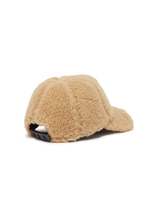 Figure View - Click To Enlarge - BURBERRY - Logo patch faux fur baseball cap